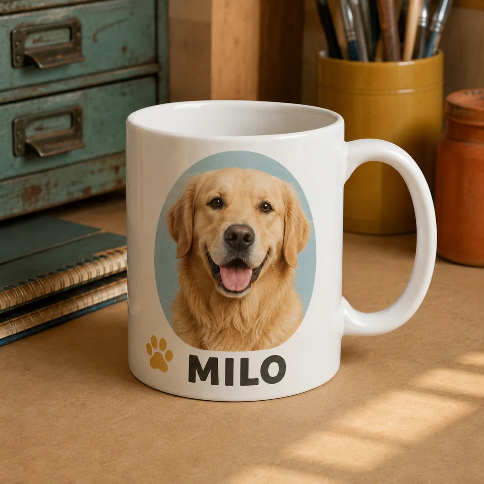 Taza 11 oz: ejemplo ilustrativo de personalización Sublimo